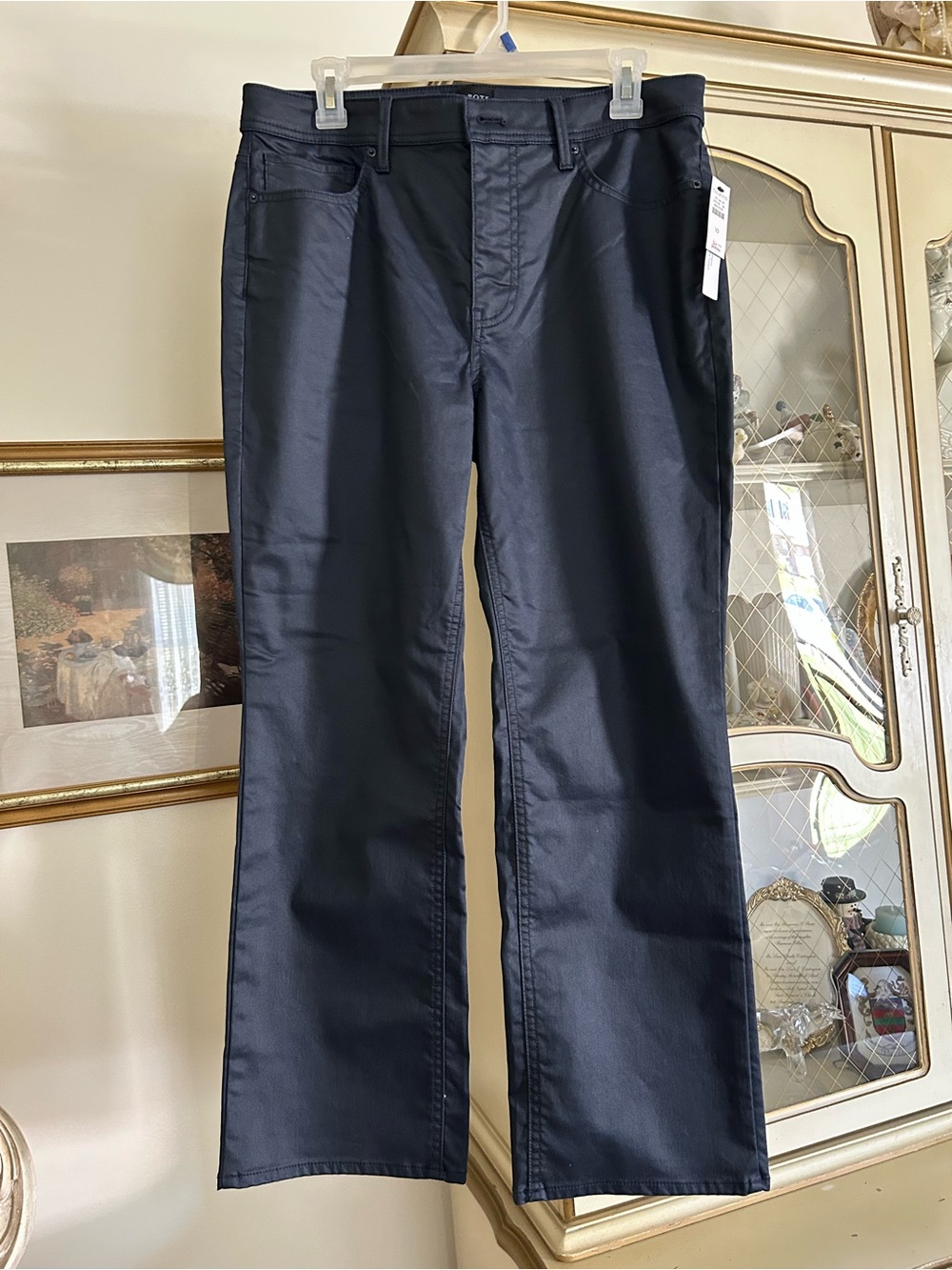NWT Talbots Dark Navy Boot Crop Jeans SZ 10.  C:4002-70